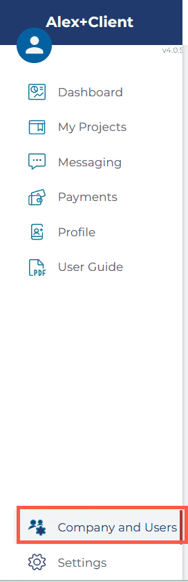Sidebar Company and users
