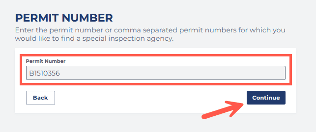 Enter Permit Number