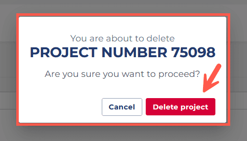 Cancel Pop-Up