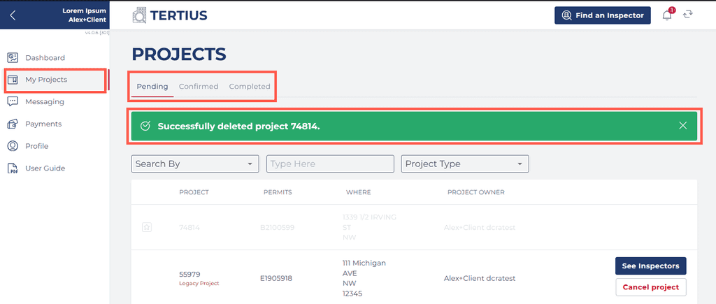 Canceled project