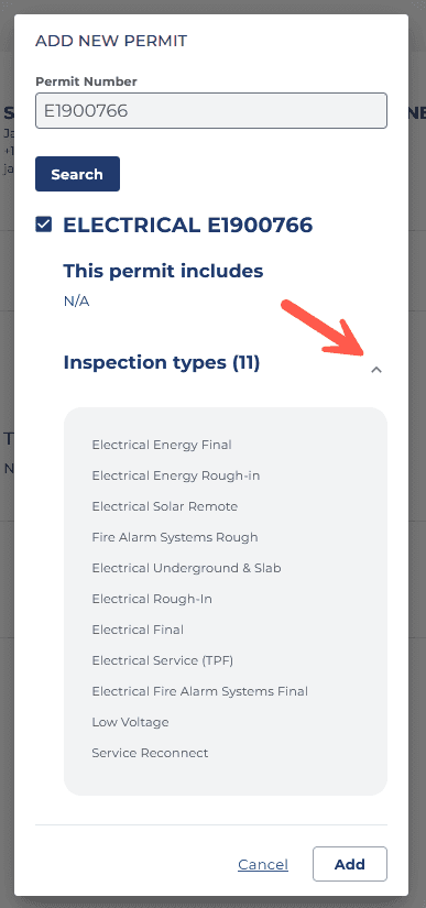View Inspection Types