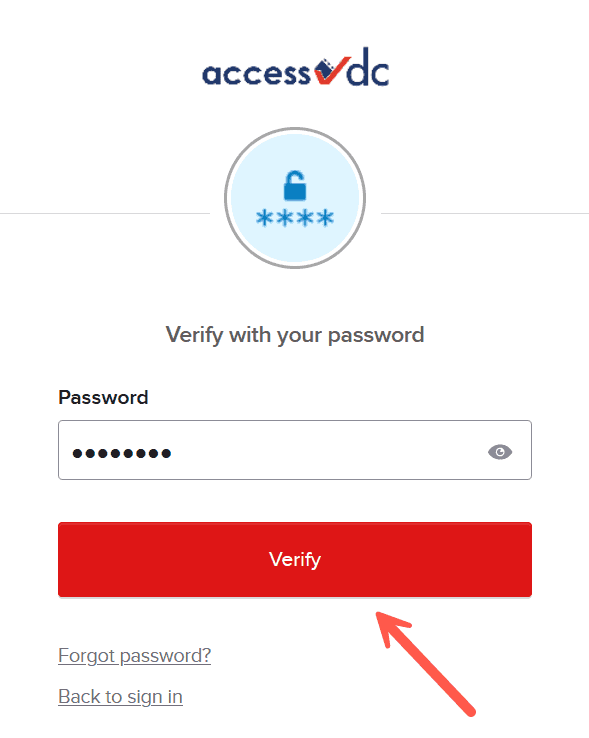 Click Verify