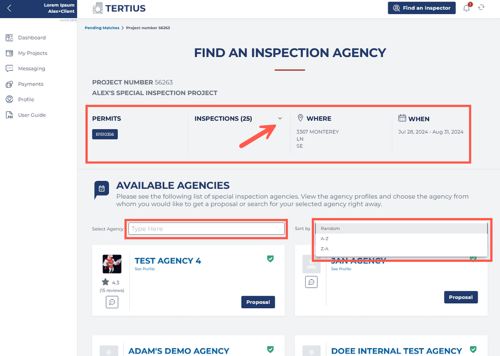 Sort Agencies