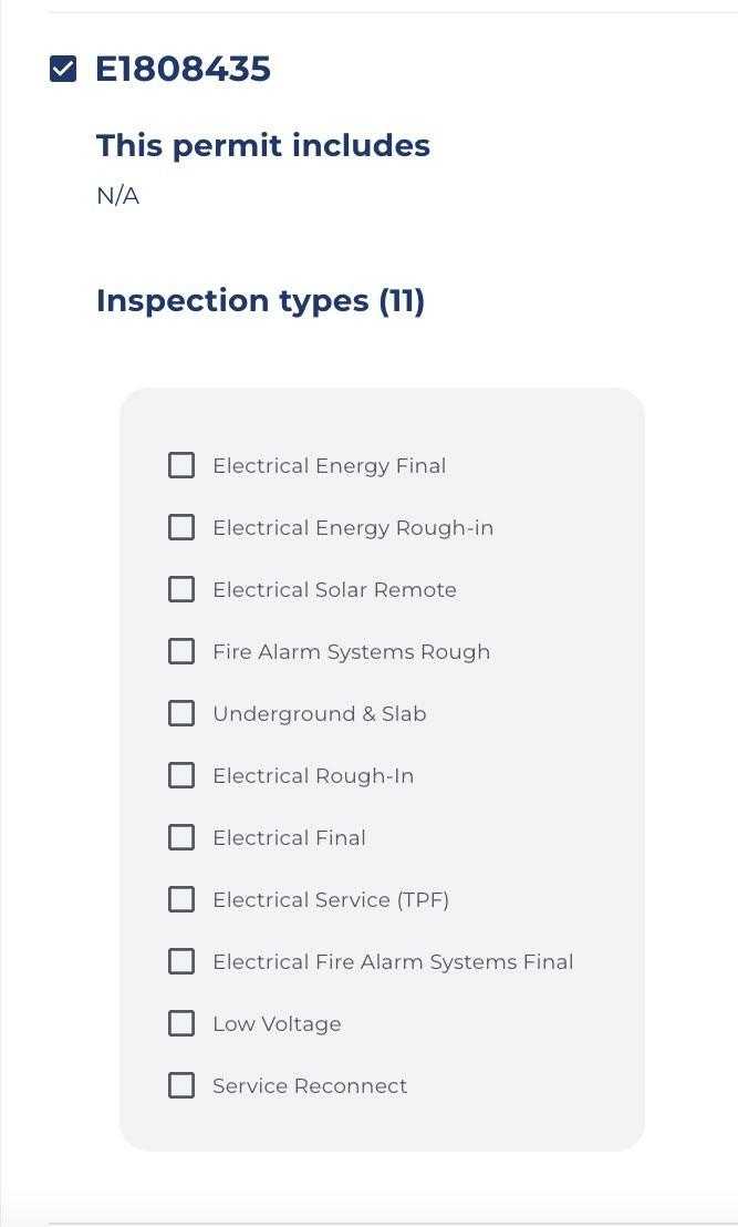 Inspection Types