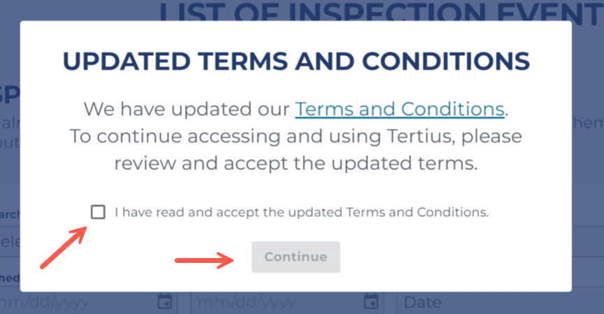 Accept Terms and Conditions