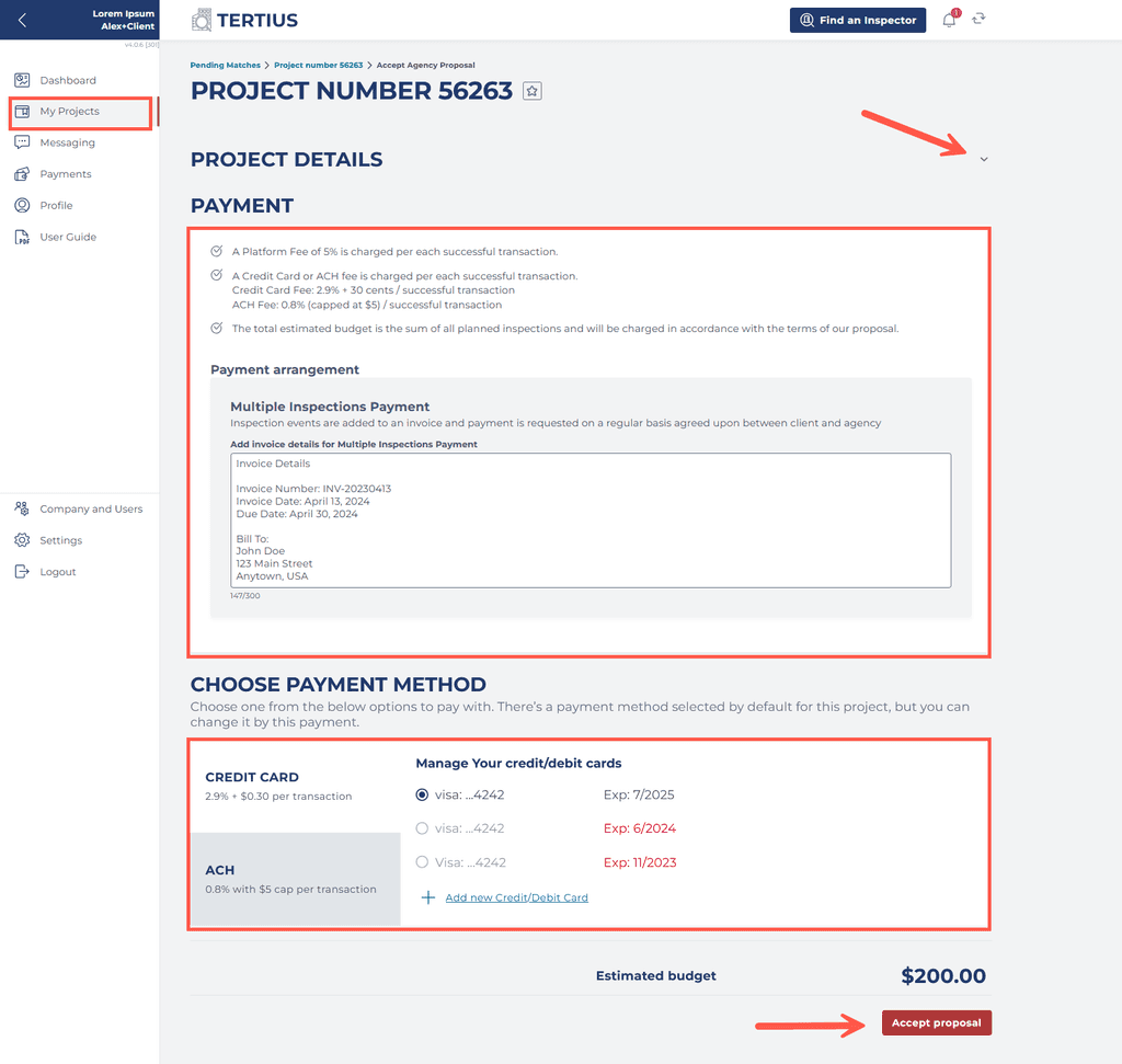 Accept Proposal Summary