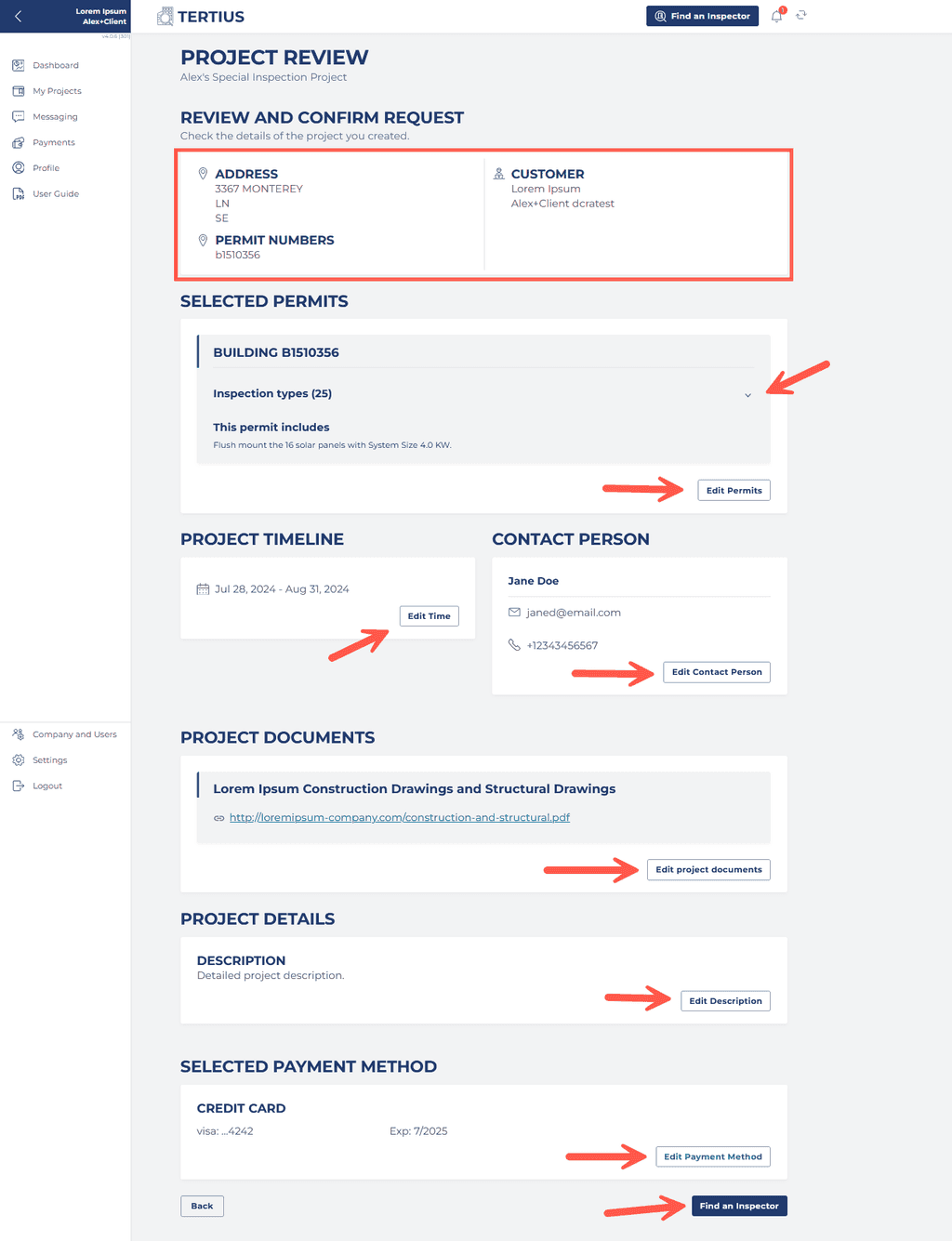 Review Project Details