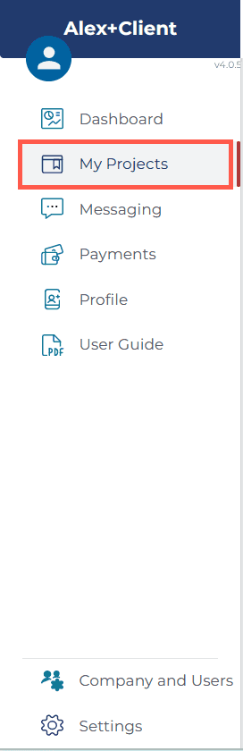 Sidebar My Projects