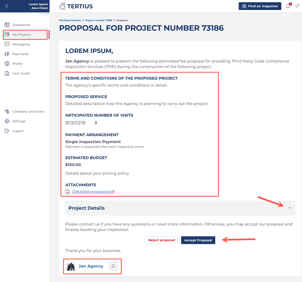 Proposal Project Details