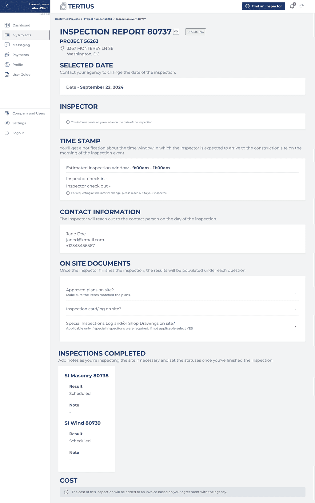 View Inspection Details