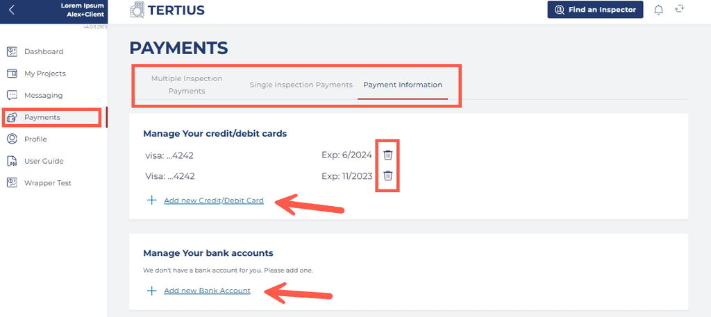 Payment Information