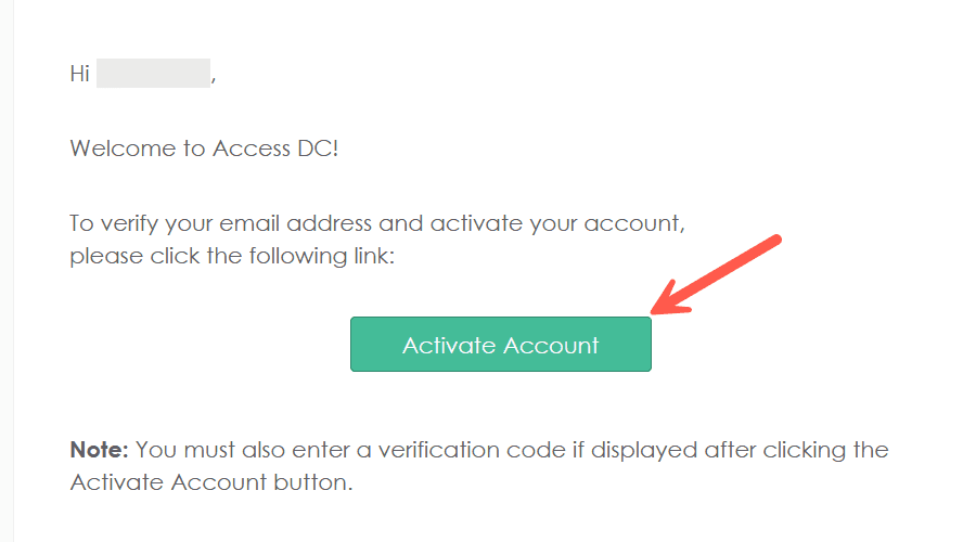 Activate Account