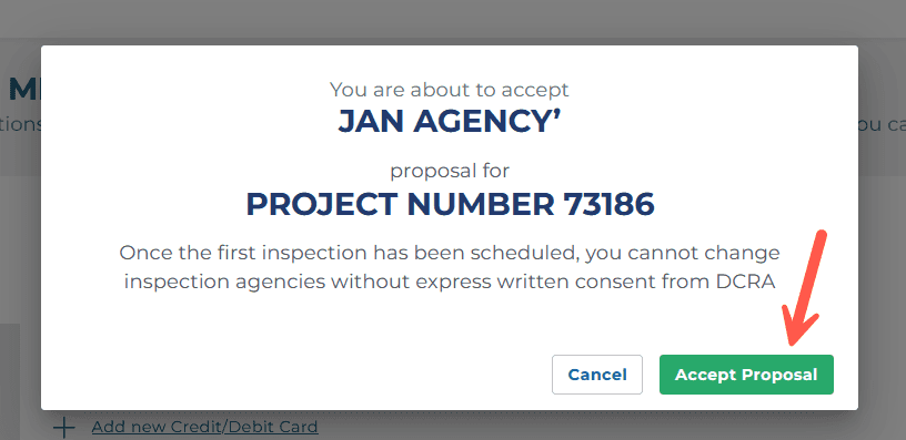 Confirm Accept Proposal