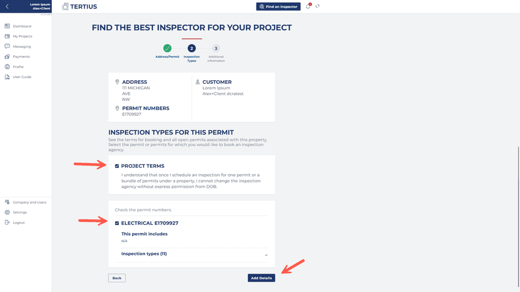 Permit Project Terms