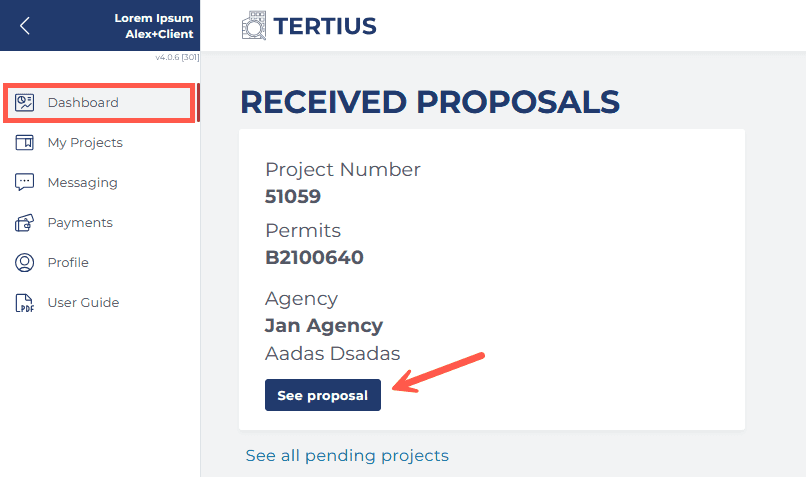 See Proposal Button