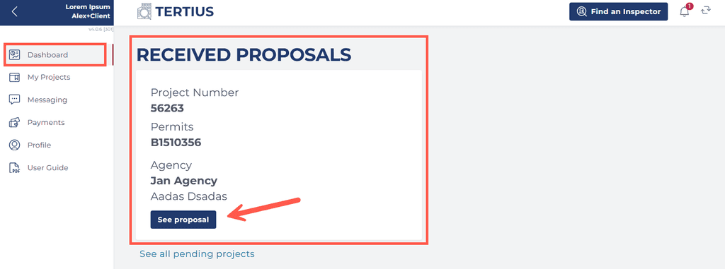 Received Proposals